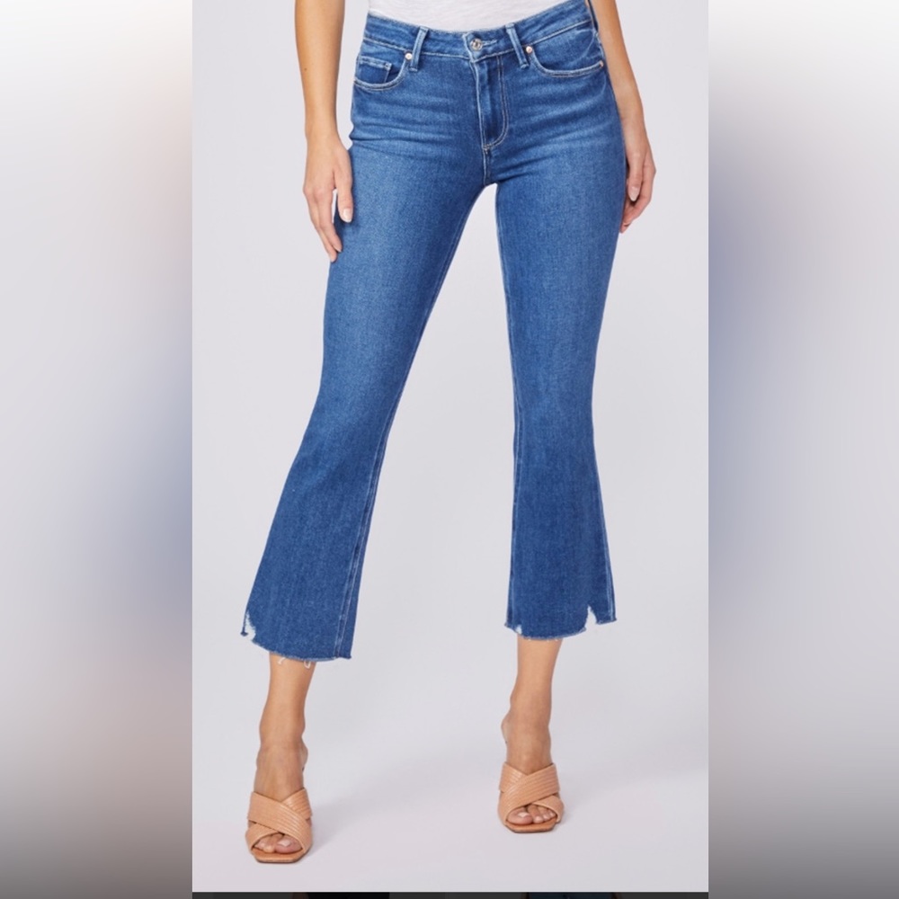 Paige Colette Crop Flare Jeans size 31